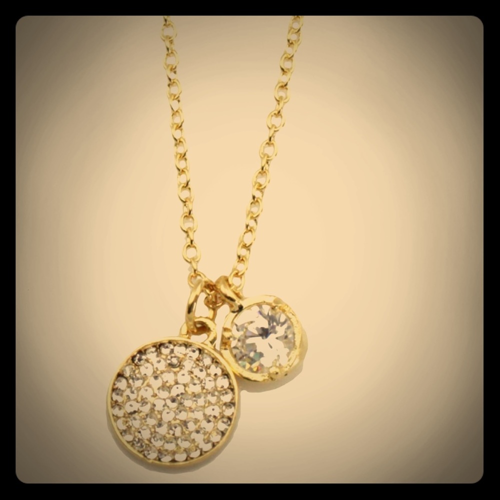 Swarovski Czech crystal 18k GP necklace ✨✨